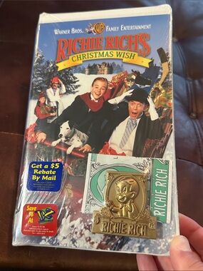 Warner Bros. Richie Rich's Christmas Wish Vintage Sealed rare VHS